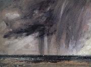 John Constable Rainstorm over the sea France oil painting artist